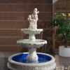 歐式噴泉客廳流水?dāng)[件玄關(guān)擺設(shè)天使雕塑工藝品大型假山流水魚池
