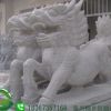 浙江嘉興經(jīng)營工廠企業(yè)別墅石雕麒麟擺飾吉祥安康支持定制