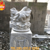 廠家批發(fā)園林景觀仿古石雕金蟾拴馬樁青石做舊麒麟瑞獸石頭柱子