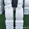 現(xiàn)貨供應(yīng)漢白玉石雕貔貅門墩一對(duì) 門口招財(cái)石鼓門枕動(dòng)物貔貅擺件