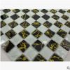 廠家現(xiàn)貨 黑金龍白銀龍玻璃馬賽克瓷磚客廳電視背景墻KTV拼圖鏡面