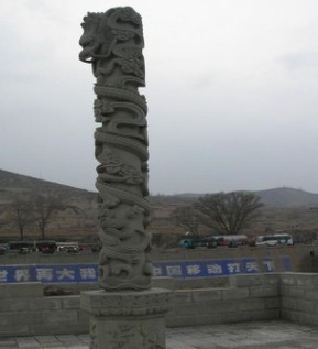 石龍柱浮雕盤龍柱花崗巖大型石柱子廣場景區(qū)寺廟家祠盤龍柱加工