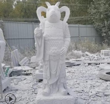 石雕十二生肖人身獸頭石雕十二生肖花崗巖大理石人身獸頭古建園林