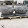 嘉祥石雕柱墩子廠家批發(fā) 古建用青石柱礎(chǔ)石 空心仿古雕花石墩子