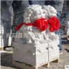 漢白玉石獅子 大門(mén)口擺件小石雕獅子一對(duì)家用大理石廠家直銷定
