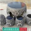 廠家直銷青石桌石凳 室內(nèi)花園庭院休閑擺件 下棋風景天然石頭桌子