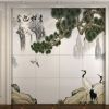 九尾狐石材中式客廳電視背景墻：KJ-ZS-004_浪漫滿屋