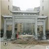 廠家加工定制石雕牌坊 村莊青石三門(mén)五樓石牌坊 石牌樓