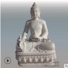 廠家直銷漢白玉石雕坐佛大理石佛像觀音像寺廟供奉傳統(tǒng)人物雕像