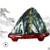 家居裝飾品工藝品客廳風(fēng)水?dāng)[件天然墨玉 泰山石墨玉石敢當(dāng)靠山石