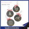 天然黑色毛邊方形圓形心形板巖小杯墊 slate coaster