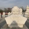 石雕孔子半身像 漢白玉偉人頭像 教育家石頭孔夫子像 現(xiàn)貨銷售