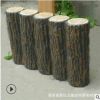廠家直銷(xiāo)公園水泥草坪護(hù)欄戶(hù)外小區(qū)庭院圍欄景觀工程項(xiàng)目仿木樁桿