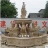 石雕噴泉漢白玉花崗巖假山流水三層疊水噴泉 景觀雕塑