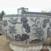 廠家直銷石雕花盆仿古青石石雕魚缸花盆做舊花盆