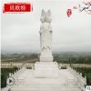 石雕地藏王菩薩佛像定制 漢白玉寺院寺廟三面佛大型擺件石材雕刻