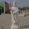 廠家直銷石雕漢白玉滴水觀音菩薩佛像雕刻寺廟供奉宗教裝飾擺件
