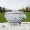 石雕漢白玉花盆 仿古花盆 庭院公園景觀裝飾擺件