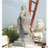 石雕孔子像 漢白玉大理石古代人物名人偉人站像全身像 校園擺件