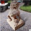 石雕動(dòng)物獅子仿古漢白玉庭院門口裝飾仿老物件獅子手工打造石頭