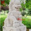 石雕漢白玉精品石獅子大理石仿天獅子中式石獅子酒店公司門口擺件