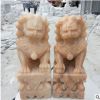 石雕獅子 門口對獅 漢白玉墓地小獅子供桌香爐青石墓碑