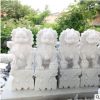 廠家批發(fā)石雕獅子漢白玉小獅子墓地石獅子香爐供臺祭祀擺件