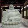 廠家直銷漢白玉彌勒佛菩薩寺廟供奉坐佛可定做