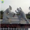 石雕花崗巖將相和負(fù)荊請(qǐng)罪人物城市廣場(chǎng)景觀寓言成語雕塑故事擺件