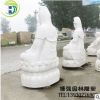 廠家供應漢白玉觀音菩薩佛像大理石三面滴水觀音加工定做各種佛像