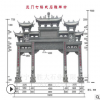 供應景區(qū)大型石雕牌樓 村口石牌坊 花崗巖牌樓及大理石大型牌坊