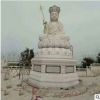廠家直銷石雕漢白玉人物雕塑石雕觀音佛像南海觀音定做宗教擺件