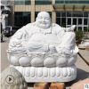 廠家加工供應(yīng)漢白玉石雕大肚彌勒佛雕像寺廟大型觀音佛像雕塑擺件