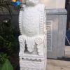 廠家供應(yīng)漢白玉門墩麒麟石鼓瑞獸門當(dāng)精品鎮(zhèn)宅招財裝飾門前擺件