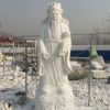 廠家直銷石雕人物漢白玉雕塑 寺廟供奉佛像 定制大理石老壽星雕刻