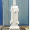 石雕觀音像廠家直銷 漢白玉觀音菩薩像寺廟供奉 3米高滴水觀音像