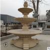 石雕噴泉 大型黃銹石噴泉石雕 庭院歐式風水球園林景觀尺寸定制