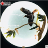 惠家緣天然玉石浮雕玄關(guān)背景墻 客廳新中式3D立體圓形彩雕透光