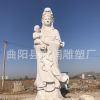 大型石雕觀音漢白玉滴水觀音雕塑 三面觀音佛像 送子觀音雕像