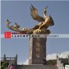 鳳鳴岐山 不銹鋼銅雕廣場(chǎng)雕塑 大型景觀園林雕塑定做 擺件