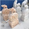 廠家供應(yīng)小象貔貅漢白玉石雕門(mén)墩仿古庭院門(mén)口招財(cái)獅子門(mén)墩抱鼓石