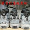 廠家直銷石雕小和尚雕刻 寺廟小沙彌佛像 青石做舊童男童子擺件