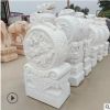 現(xiàn)貨漢白玉門(mén)鼓大理石青石龍頭抱鼓石獅子貔貅門(mén)墩