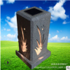 石雕燈籠日式庭院燈太陽能石燈家用戶外景觀園林草坪照明石頭燈