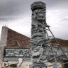 廠家供應(yīng)青石龍柱 石圓柱定制 寺廟青石香爐雕刻 石獅子雕刻