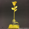黃金玫瑰花 七夕 情人節(jié)禮物品 商務禮品 花擺件 絨沙金玫瑰花