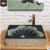 中式洗手盆臺(tái)上盆方形洗臉盆臺(tái)盆創(chuàng)意仿古藝術(shù)盆衛(wèi)生間浴室洗漱臺(tái)