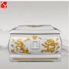 景德鎮(zhèn)陶瓷骨灰盒防潮盒骨灰壇骨灰罐心經(jīng)壇高檔壽盒殯葬用具包郵