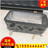 石雕花盆花園擺件 仿古青石魚缸花缽 別墅庭院景觀擺件